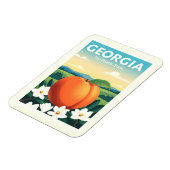 Vintages Georgien Magnet (Linke Seite)