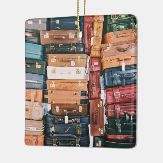 Vintages Gepäck Keramikornament (Links)