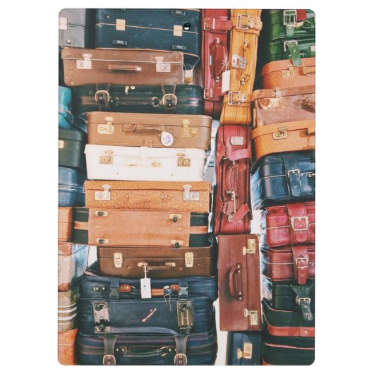 Vintages Gepäck Klemmbrett (Rückseite)