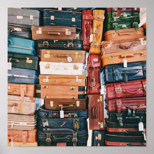 Vintages Gepäck Poster (Vorne)