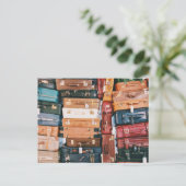 Vintages Gepäck Postkarte (Stehend Vorderseite)