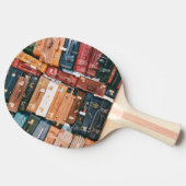 Vintages Gepäck Tischtennis Schläger (Seitenansicht)