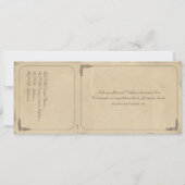 Vintages Gepäckschein Einladung und UAWG (Rückseite)