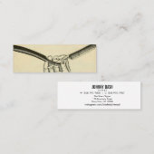 Vintages gerades Rasiermesser Mini Visitenkarte (Vorne/Hinten)