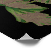 Vintages Geranium - fett blumenreich Poster (Ecke)