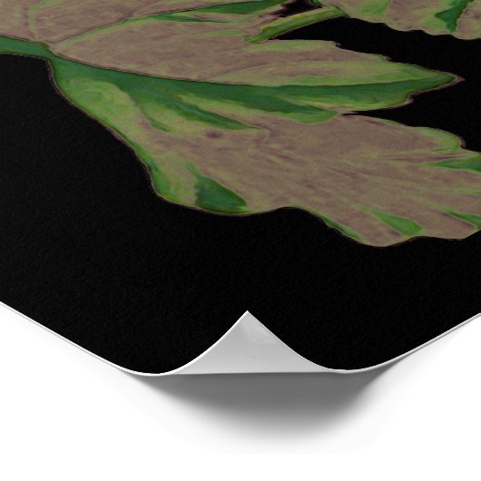 Vintages Geranium - fett blumenreich Poster (Ecke)