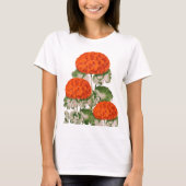 Vintages Geranium Trio - fett blühende Pflanzen T-Shirt (Vorderseite)