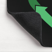 Vintages Gerecycelt Logoherz Gestaltete Erde Mousepad (Ecke)