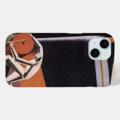 Vintages Geschäft, Art-Deco-Stoffe und Textilien Case-Mate iPhone Hülle (Rückseite (Horizontal))