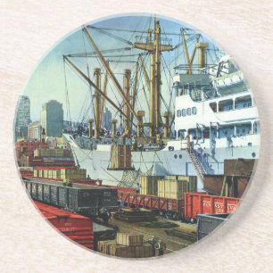 Vintages Geschäft, Beförderung von Frachtgut Getränkeuntersetzer