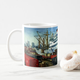 Vintages Geschäft, Beförderung von Frachtgut Kaffeetasse