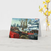 Vintages Geschäft, Beförderung von Frachtgut Karte (Gelbe Blume)