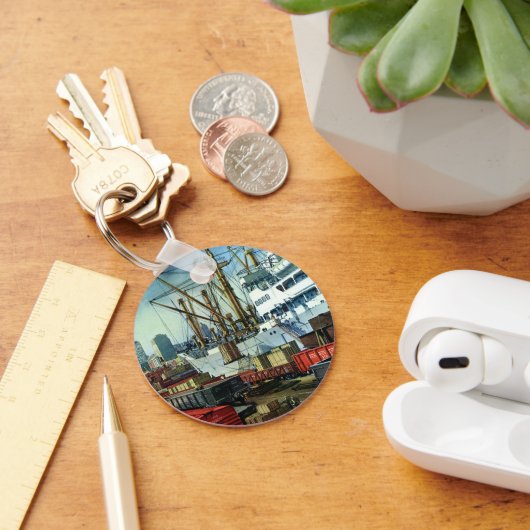 Vintages Geschäft, Beförderung von Frachtgut Schlüsselanhänger (Schreibtisch)