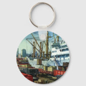 Vintages Geschäft, Beförderung von Frachtgut Schlüsselanhänger (Rückseite)