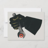 Vintages Geschäft, Fabrikmachinist Einladung (Vorderseite)