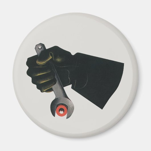 Vintages Geschäft, Fabrikmachinist Magnet (Vorne)