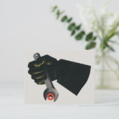 Vintages Geschäft, Fabrikmachinist Postkarte (Stehend Vorderseite)