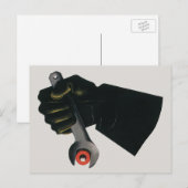 Vintages Geschäft, Fabrikmachinist Postkarte (Vorne/Hinten)