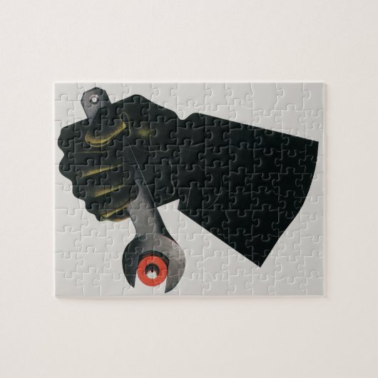 Vintages Geschäft, Fabrikmachinist Puzzle (Horizontal)