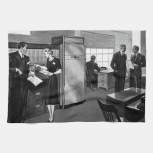 Vintages Geschäft, Führungskraft Geschäftsstelle Geschirrtuch