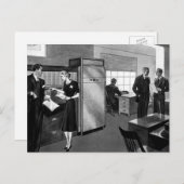 Vintages Geschäft, Führungskraft Geschäftsstelle Postkarte (Vorne/Hinten)