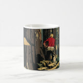 Vintages Geschäft, Holzindustrie, Redwood-Wald Kaffeetasse (Mittel)