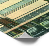 Vintages Geschäft, Kaufhaus Knapp Poster (Ecke)