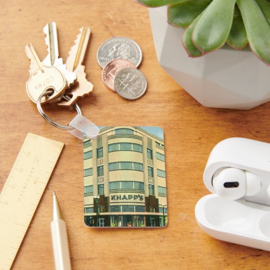 Vintages Geschäft, Kaufhaus Knapp Schlüsselanhänger (Schreibtisch)