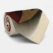 Vintages Geschäft, Math-Gleichung mit Rotem Stift Krawatte (Gerollt)