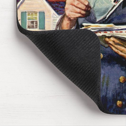 Vintages Geschäft, Postbote Mousepad (Ecke)