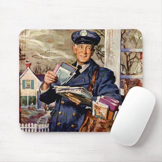 Vintages Geschäft, Postbote Mousepad (Mit Mouse)
