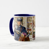 Vintages Geschäft, Postbote Tasse (Vorderseite Links)