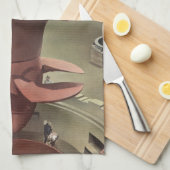 Vintages Geschäft, Riesenwasserturbinenenergie Geschirrtuch (Viertel Falte)