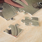 Vintages Geschäft, Riesenwasserturbinenenergie Puzzle (Seite)