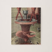 Vintages Geschäft, Riesenwasserturbinenenergie Puzzle (Vertikal)