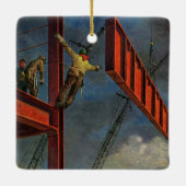 Vintages Geschäft, Stahlarbeiter Keramikornament (Rückseite)