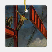 Vintages Geschäft, Stahlarbeiter Keramikornament (Vorderseite)