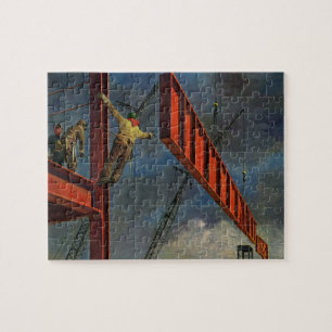 Vintages Geschäft, Stahlarbeiter Puzzle