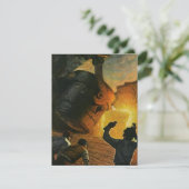 Vintages Geschäft, Stahlindustrie (Stehend Vorderseite)