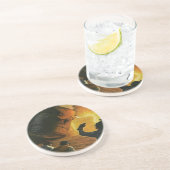 Vintages Geschäft, Stahlindustrie Getränkeuntersetzer (Seite)