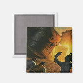 Vintages Geschäft, Stahlindustrie Magnet (Vorderseite/Rückseite)