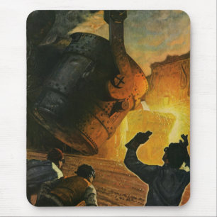 Vintages Geschäft, Stahlindustrie Mousepad