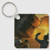 Vintages Geschäft, Stahlindustrie Schlüsselanhänger (Vorderseite)