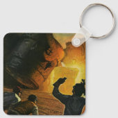 Vintages Geschäft, Stahlindustrie Schlüsselanhänger (Rückseite)