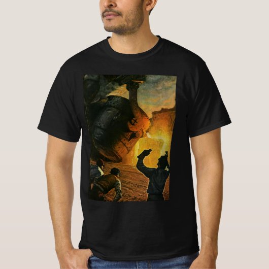 Vintages Geschäft, Stahlindustrie T-Shirt (Vorderseite)