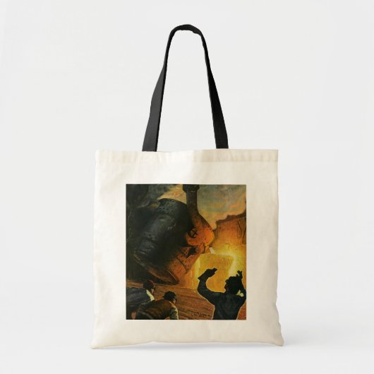 Vintages Geschäft, Stahlindustrie Tragetasche (Vorne)