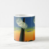 Vintages Geschäft, Steam Whistle Factory Sunrise Kaffeetasse (Mittel)