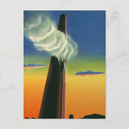 Vintages Geschäft, Steam Whistle Factory Sunrise Postkarte (Vorderseite)