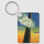 Vintages Geschäft, Steam Whistle Factory Sunrise Schlüsselanhänger (Vorderseite)