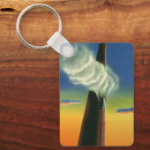 Vintages Geschäft, Steam Whistle Factory Sunrise Schlüsselanhänger (Vorderseite)